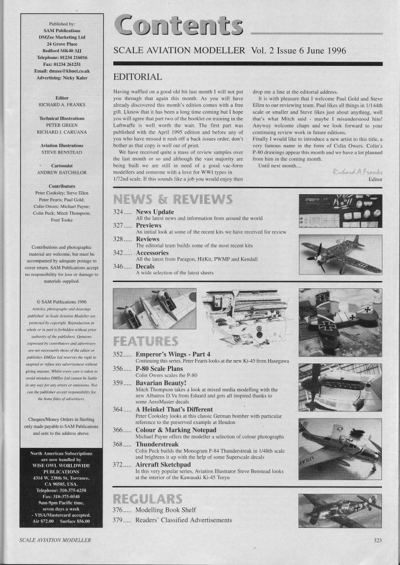 Scale Aviation Modeller International 1996-06